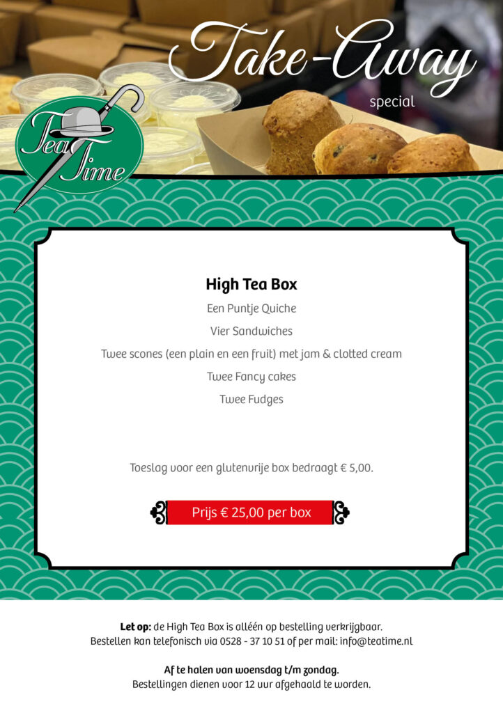 Take Away High Tea Box Tea Time