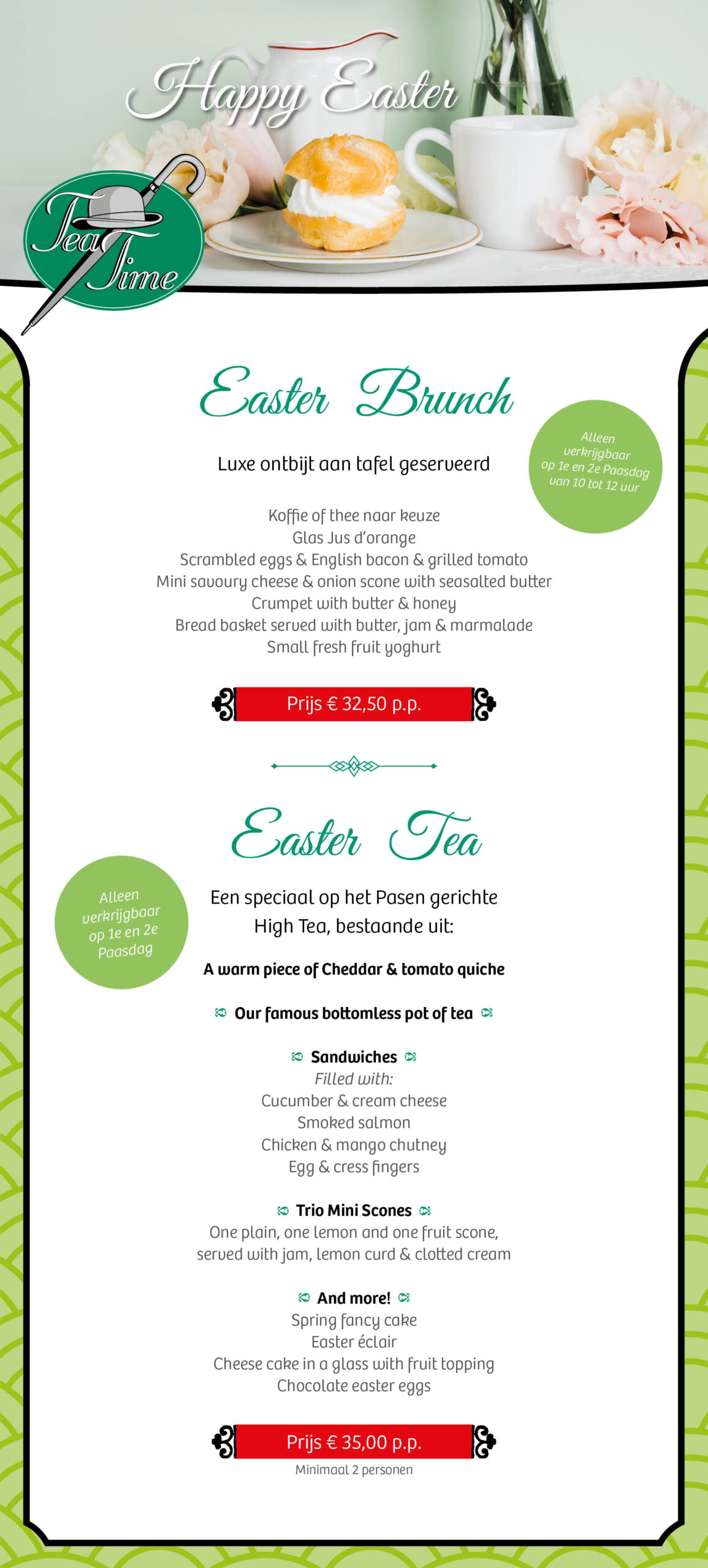 Easter brunch and tea - Tea Time